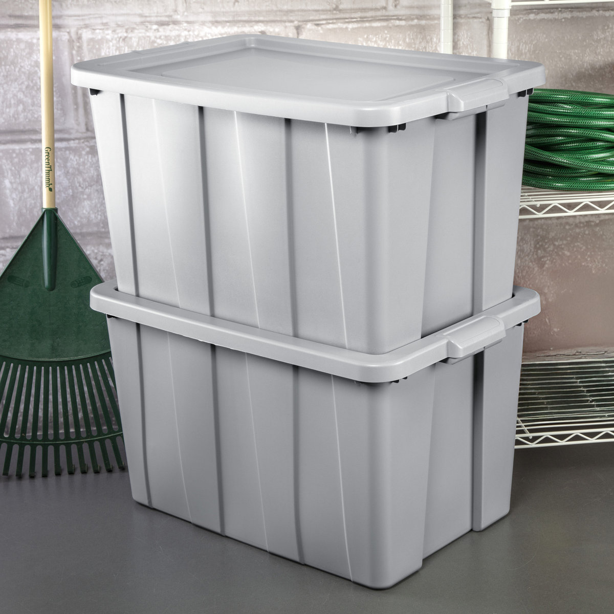 Plastic Storage Tote Container Bin with Lid